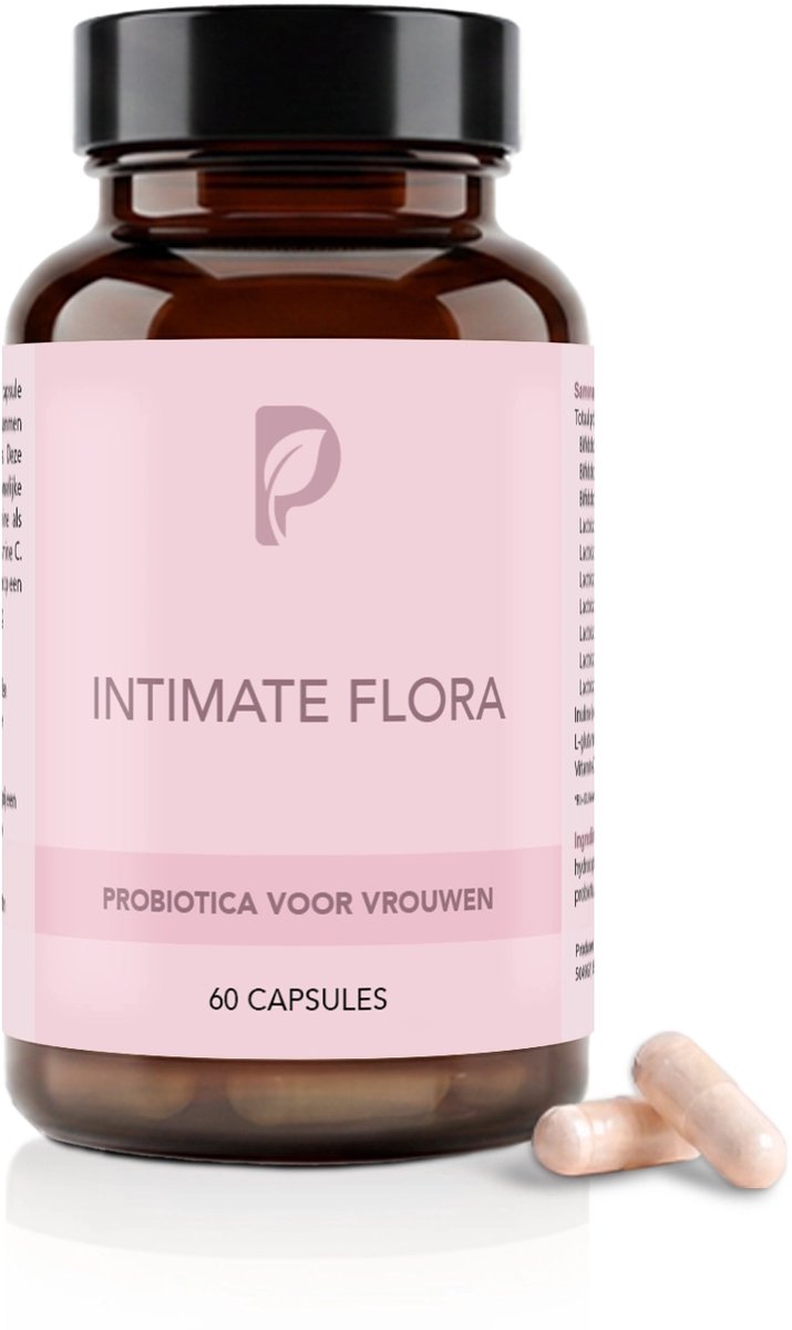 Plant Based Body - Biotica voor Vrouwen – Intimate Flora + Inuline & L-Glutamine – Met Vitamine C & Pre Biotica – Women Biotica – 25 Miljard Bacteriën CFU - Darmflora, Weerstand & Spijsvertering – Lactobacillus & Bifidobacterium - 60 Vegan Capsules