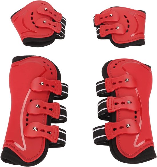 Lichte en Ademend Paardbeschermers, Slijtvast en Antislip Beenbescherming voor Paarden, Ideaal voor Training en Wedstrijden Lichte en Ademend Paardbeschermers, Slijtvast en Antislip Beenbescherming voor Paarden, Ideaal voor Training en Wedstrijden