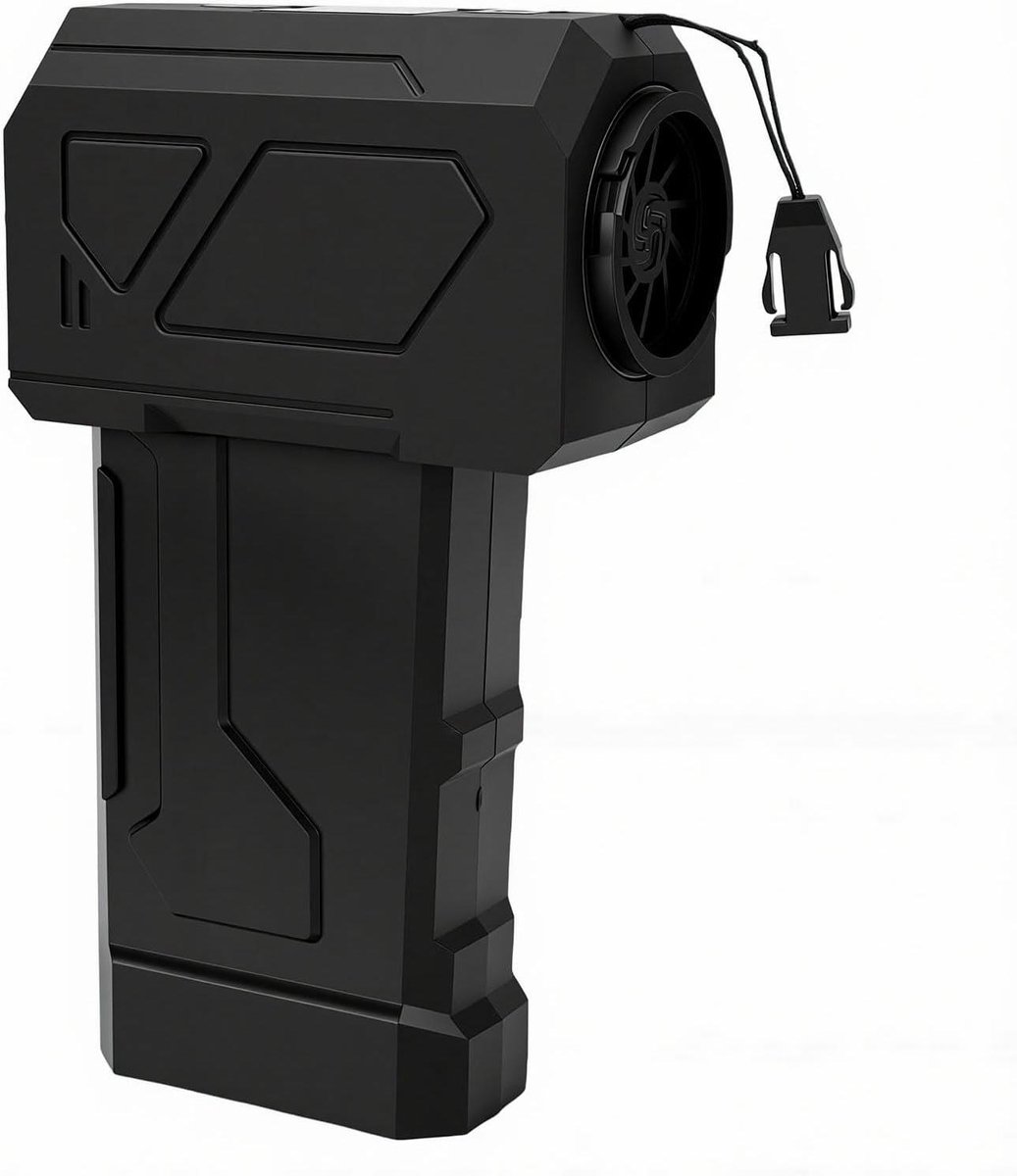 Draagbare Heupventilator - Persoonlijke Ventilator - Koeling Buiten - 10000 mAh Batterij - 27 x 22 x 6 cm - Zwart