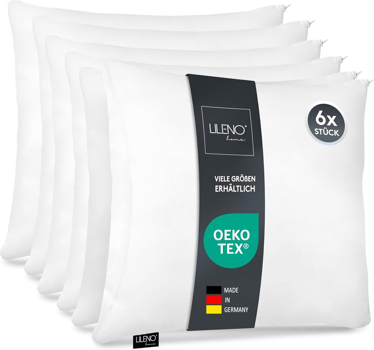 Set van 6 Microvezel Kussens 50x50 cm met Ritssluiting