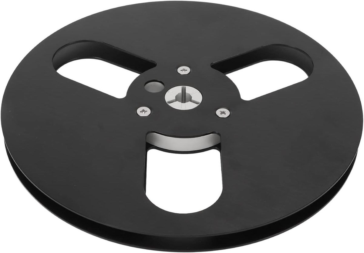 Lege Haspel - Tape Spoel - Opnemen Geluid - Duurzame Aluminiumlegering - 7 Inch - Zwart