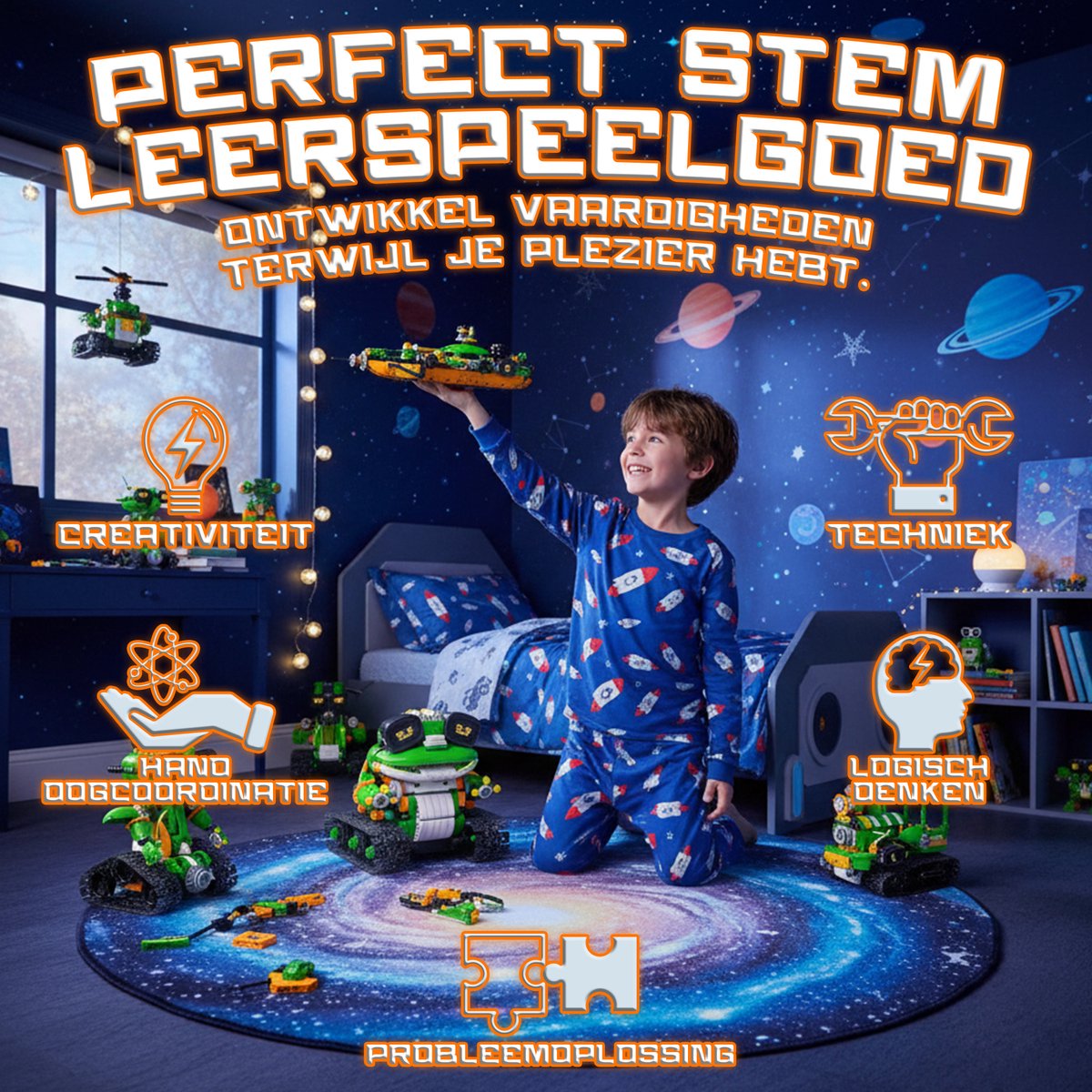 Qualitá® Robot Bouwpakket 5 in 1 – Educatief Speelgoed – Robot Speelgoed - Robot Bouwpakket - STEM speelgoed – Programmeren Voor Kinderen - Interactief Speelgoed – 496 Onderdelen – 7-9 Jaar — afbeelding 4
