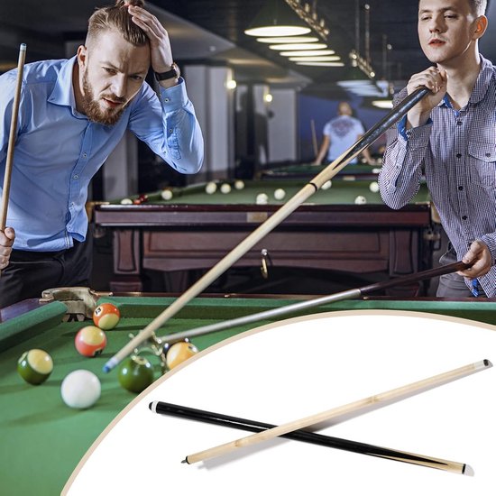 58" Professional Billiard Cue Sticks 580ml Hardwood Canadian Maple Pool Queue Stick with 13mm Tip,Set of 2 — afbeelding 3