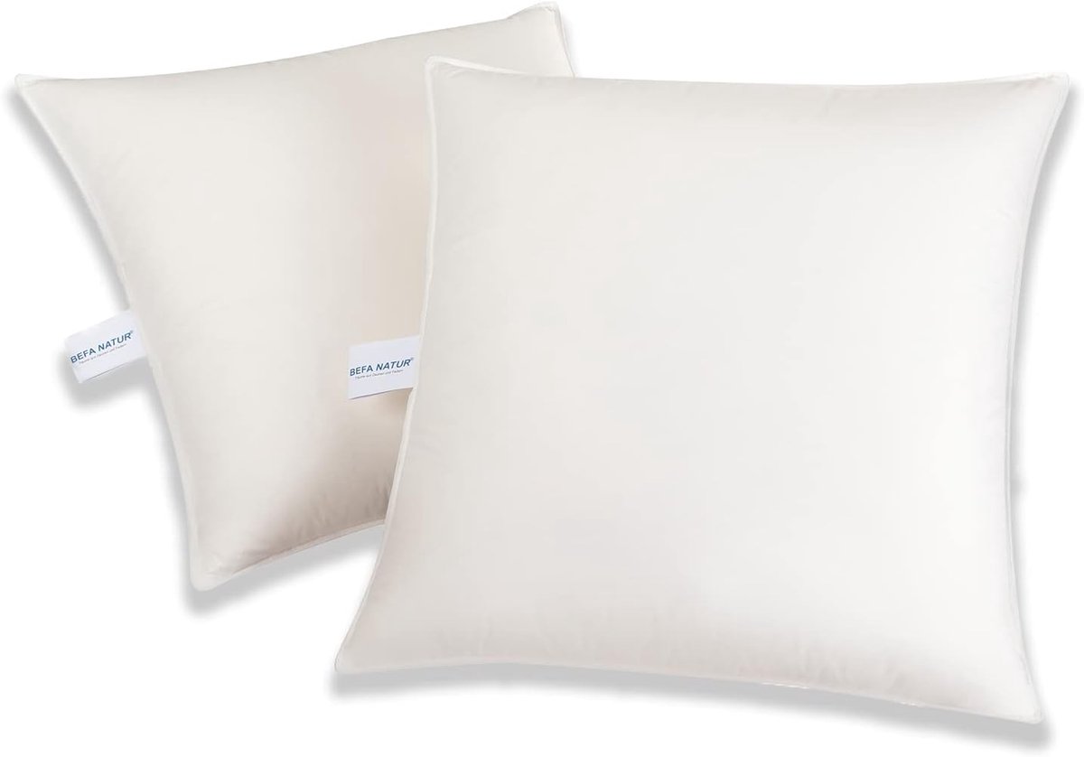 Set van 4 luxe verenkussens 50x50 cm met Oeko-Tex certificering