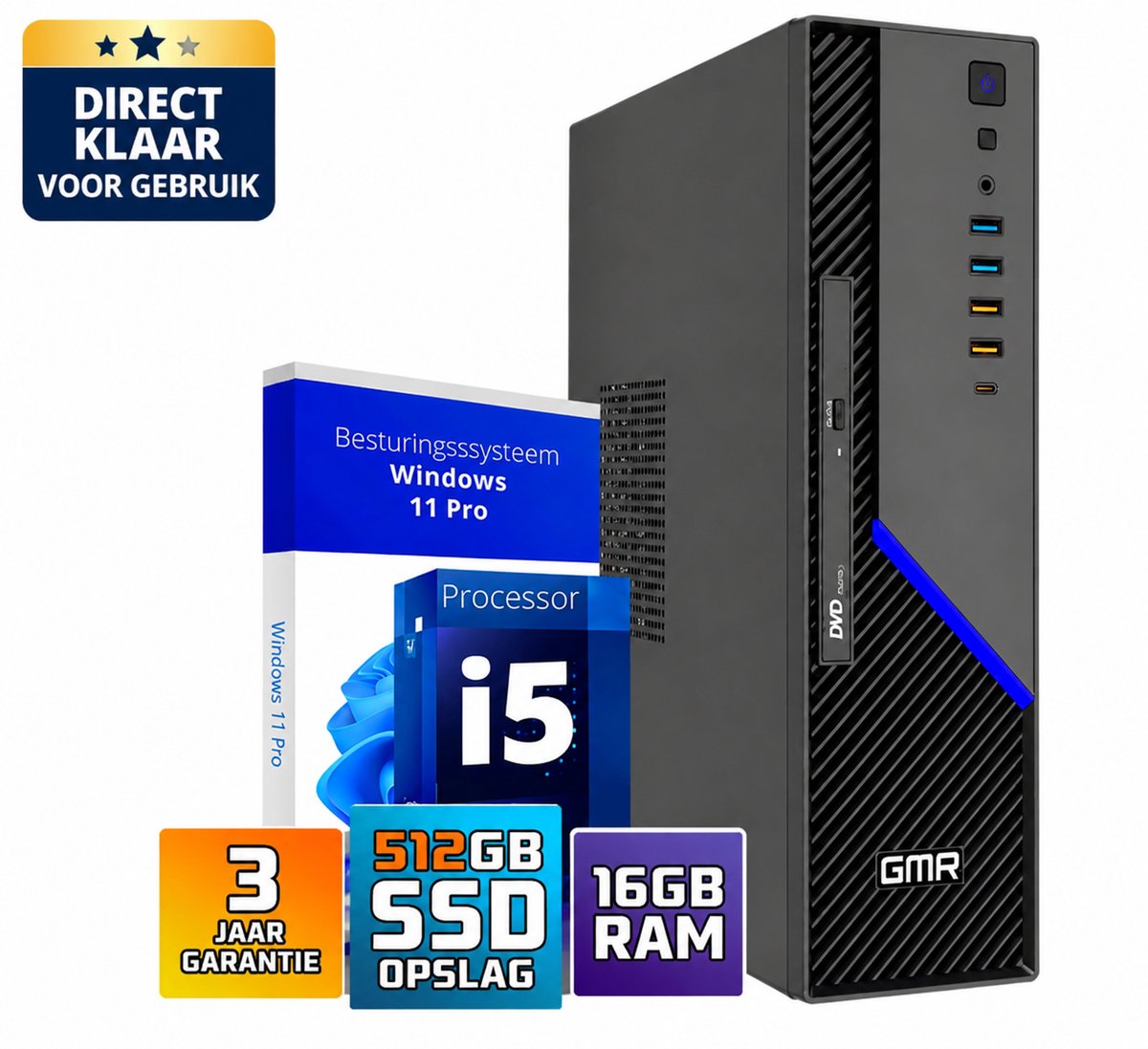 PC met Intel Core i5 processor met 16 GB RAM geheugen kopen? Kijk