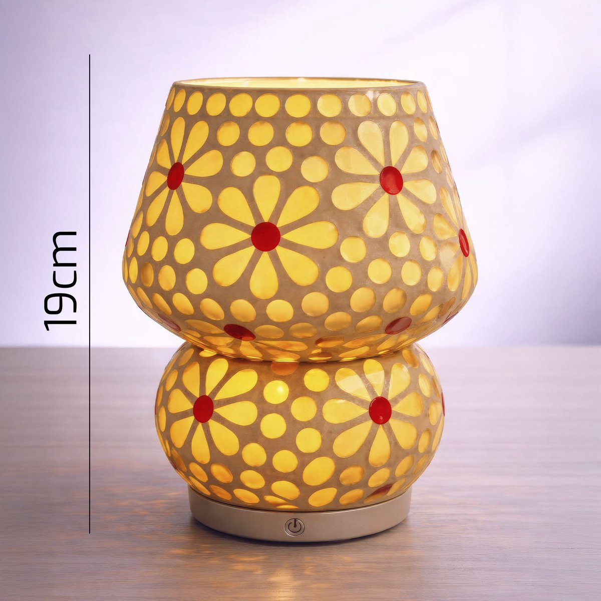 Arca Italy Mushroom Tafellamp COMO, 19cm hoog, LED, oplaadbaar, giftbox