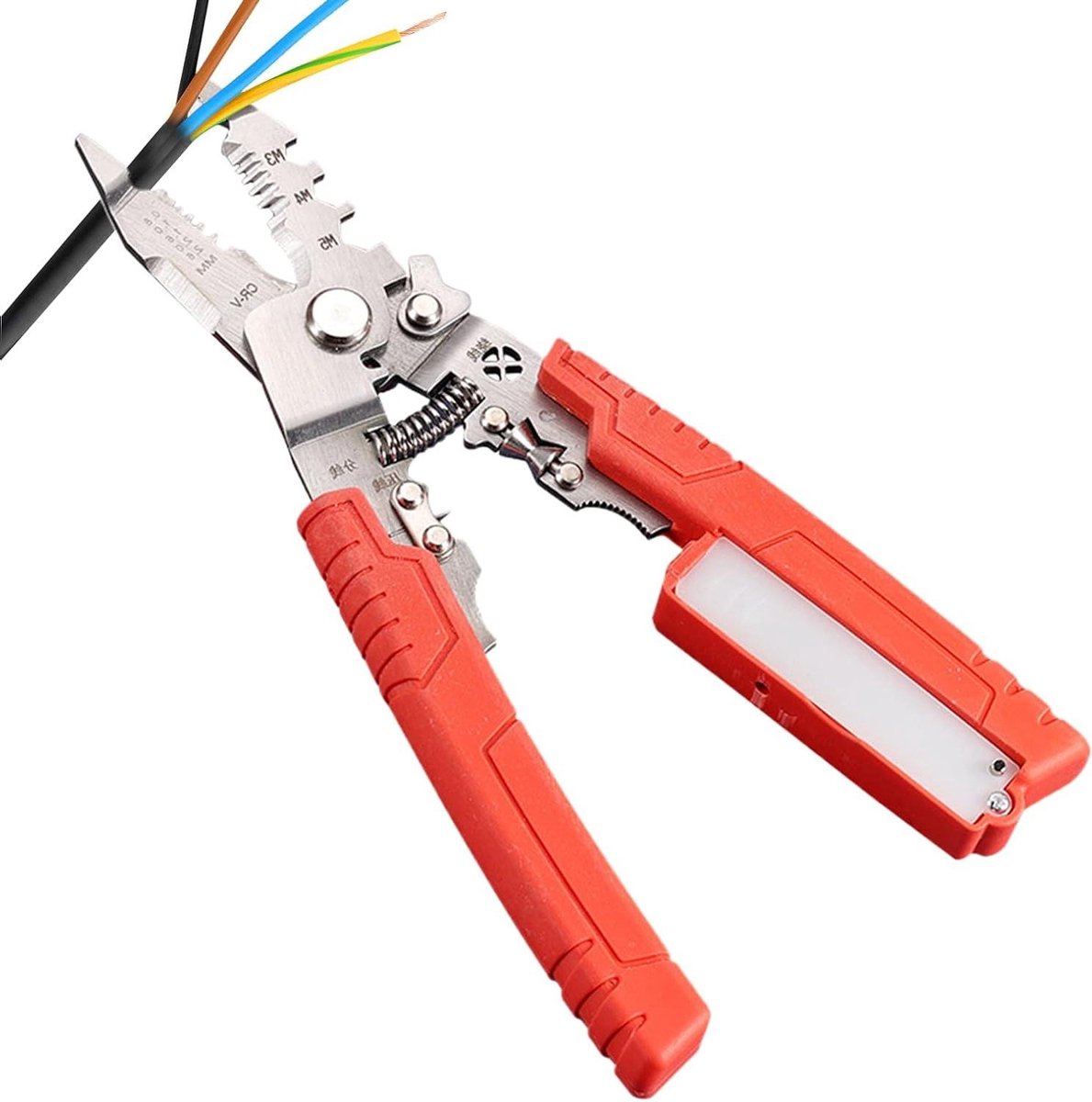 Elektrische Kabelstripper - Draadstripper - Elektra Werk - Geïntegreerde Spanningsmeter - 21.3 cm - Multicolor