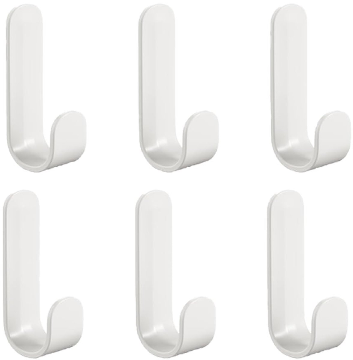 MTTproducts - Zelfklevende Haken - Wandhaken voor Handdoeken - Makkelijk te Installeren - Wit - Multifunctionele Haken - Geschikt voor Keuken en Badkamer