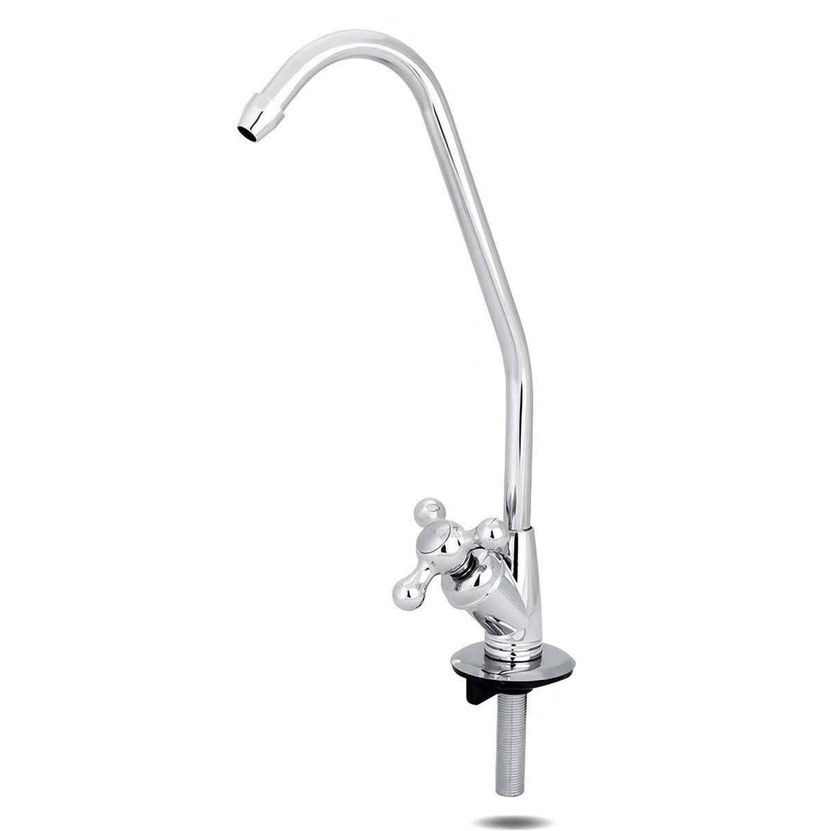 MTTproducts- Waterfilterkraan Hoogwaardig Roestvrij Staal - Keukenkraan 360° Draaibaar - Waterzuiveraar - Chroom - Stijlvol Design