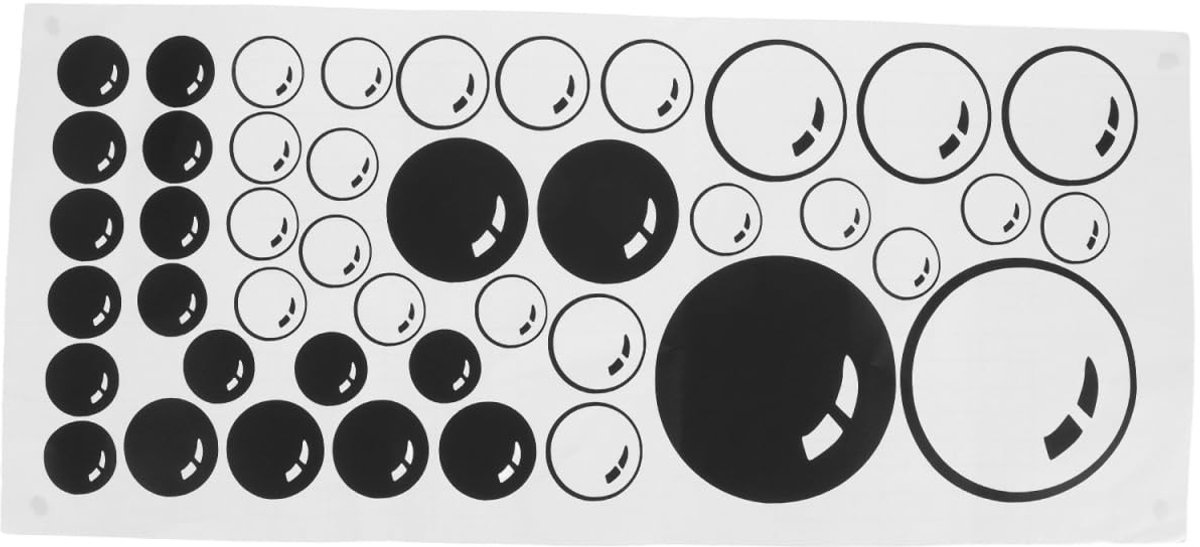 MTTproducts- Muursticker Bubble Art - Verwijderbaar - PVC - Decoratie voor Slaapkamer - Woonkamer - Kinderen - Eenvoudig aan te brengen - Wanddecoratie