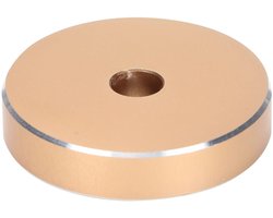 NTH products - 45 RPM Adapter - Platenspeler Adapter - Gemaakt van hoogwaardig aluminium - Zwart - Conversieblad voor grootgatrecords - Perfect voor muziek