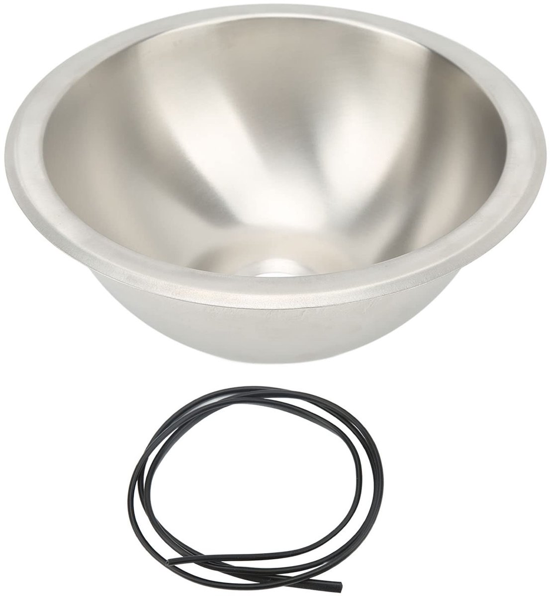 MTTproducts- Spoelbak Roestvrij Staal - Ronde Gootsteen - Geluidsisolatie - Eenvoudige Installatie - Glad Oppervlak - Geschikt voor Campers/Boten