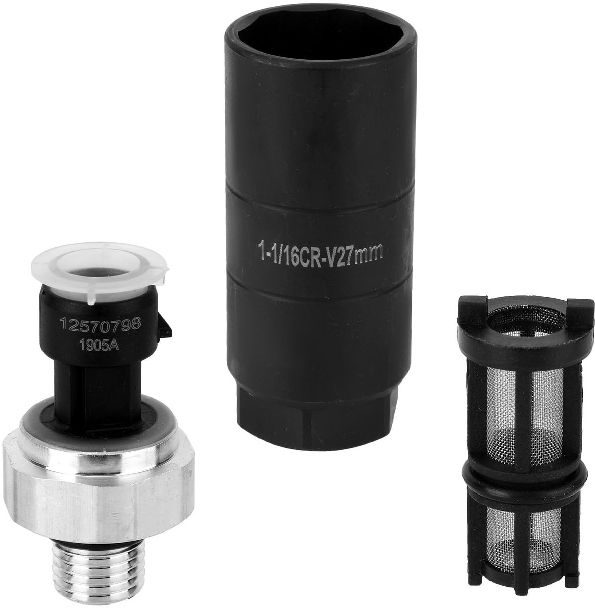 MTTproducts- Oliedruksensor - Druk Sensor - Verbeterde Connectie - Filter - Duurzaam Metaal - Geschikt voor Chevy Silverado 2009-2020 - Druksensor