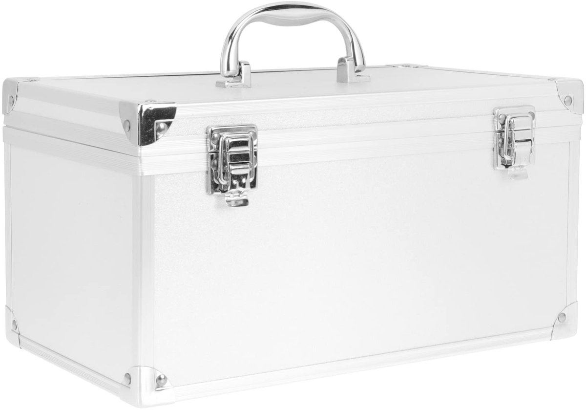 MTTproducts- Opbergdoos Grote Capaciteit - Aluminium Opbergdoos - Gereedschapsdoos - Medicijnendoos - Verstelbare Handgreep - Sluitbaar voor Veiligheid - Opslagbox