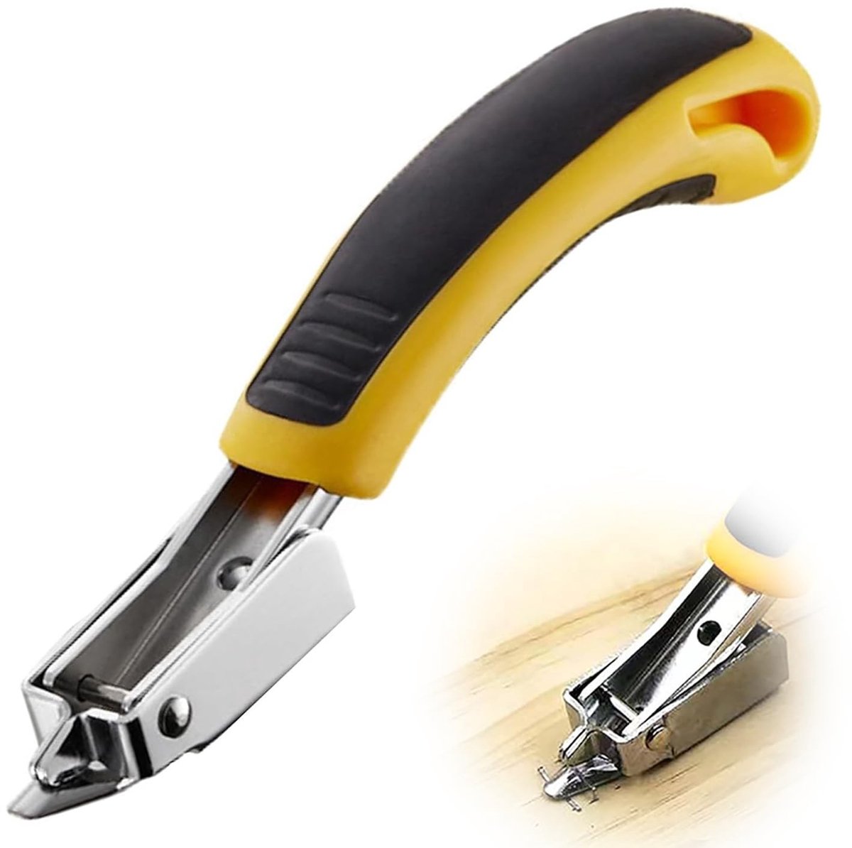 MTTproducts- Heftang - Roestvrij Staal - Antislip Handgrepen - Ergonomisch Ontwerp - Voor Eenvoudig Verwijderen - 162 x 31 x 37 mm - Nietjesverwijderaar