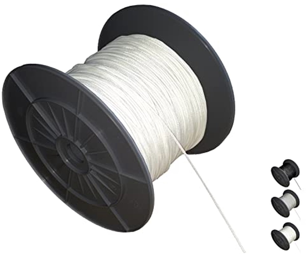 Trekkoord voor aluminium jaloezieën - 1,4 mm diameter, 10 tot 50 meter, Wit