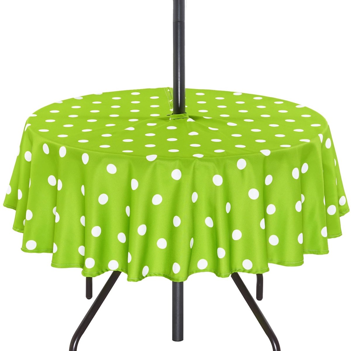 Cosensi- Tafelkleed Spatwaterdicht - Tafelkleed Rond 152 cm - Tafelkleed met Parasolgat -