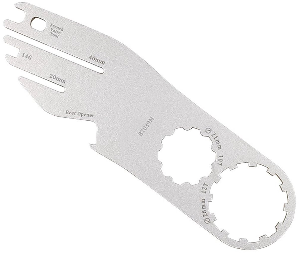 Cosensi- Fiets Gereedschap 6-in-1 - Inbussleutelset - Vorkuitzetter - Fietsgereedschapsset - Gereedschapskoffer Fiets - Roestvrij Staal, Lichtgewicht 60 g - Fiets Multitool
