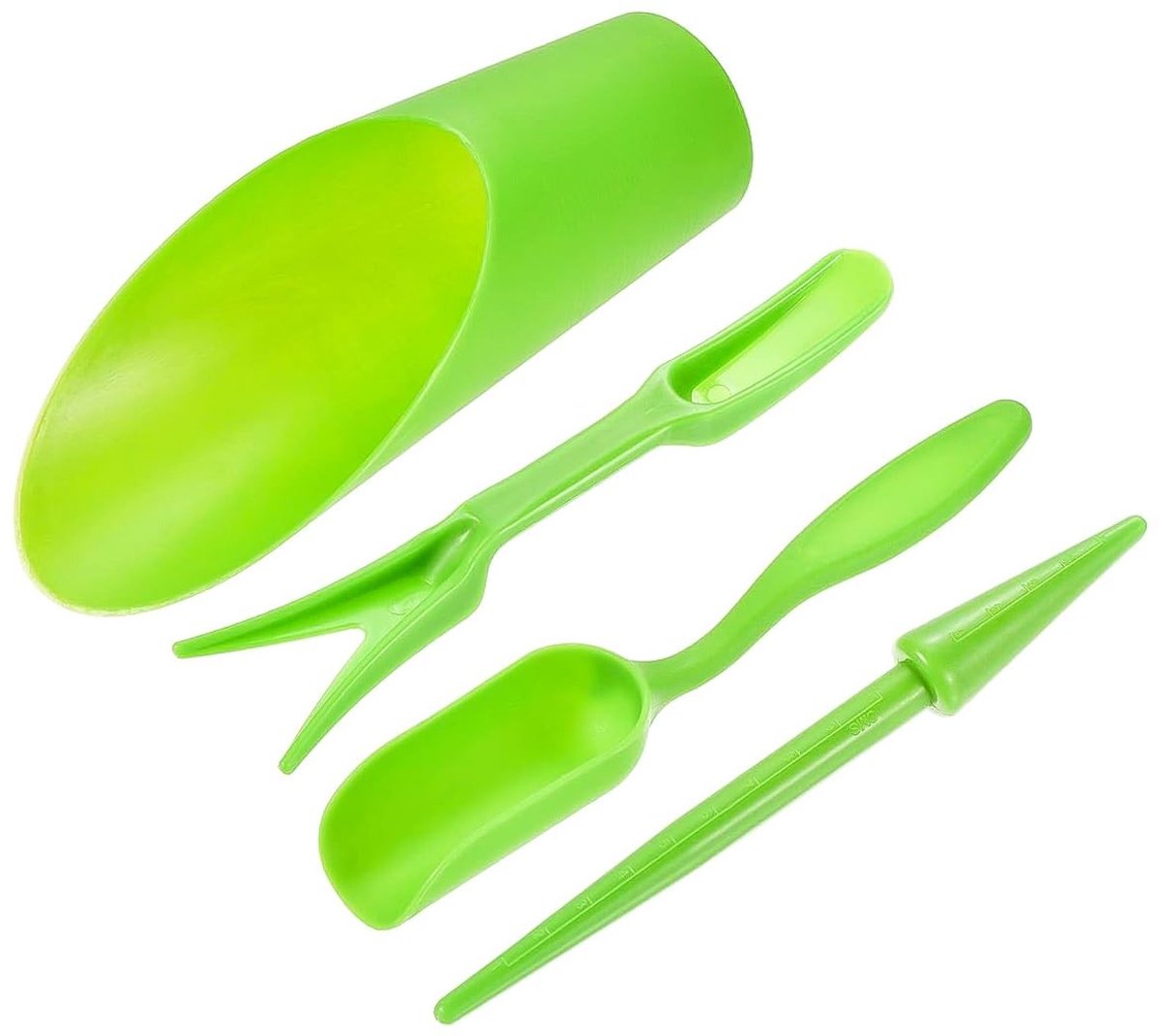 Cosensi- Gereedschapsset 4-delig - Mini-tuinschep/zaailingverwijderaar - Perforator/zaailingenemmer - Ergonomisch handvat - Lichtgewicht/draagbaar - Tuingereedschap