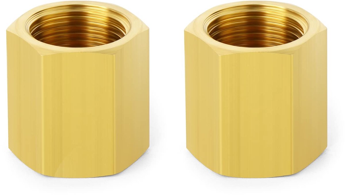 Cosensi- Pijp Koppeling 3/8" - Messing - Duurzaam - Corrosiebestendig - Snelle Verbinding - Hoge Temperatuur/Druk - Pijpconnector