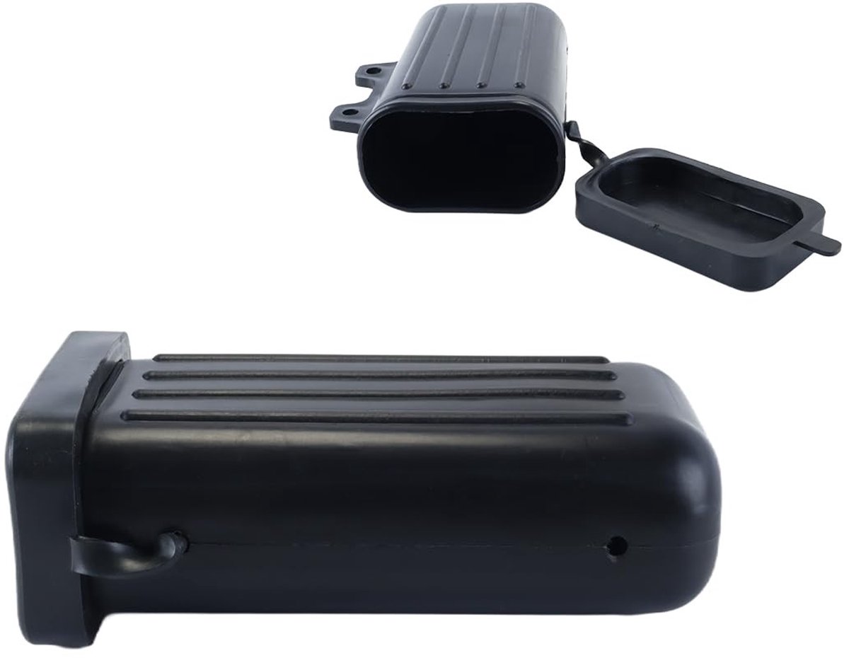 Cosensi- Motorfietsgereedschapskist - Opbergdoos voor DR250/TW200 - Grote inhoud - Zwart - Geschikt voor 1982-2019 - Perfect voor kleine spullen - Gereedschapskist