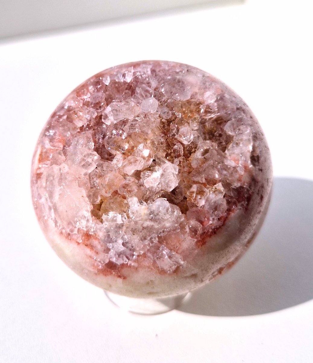 ThaleiaDesign - Roze amethist bol - Edelstenen en Mineralen - chakra - Spiritualiteit - Woondecoratie - kristallen - bol - interieur - cadeau vrouw - spiritueel - yoga - meditatie
