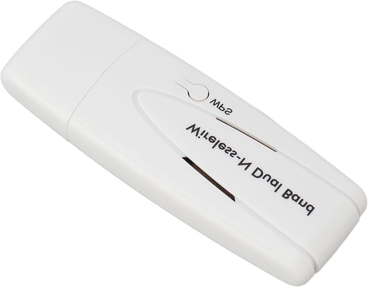 Wifi Adapter - Draadloze Netwerkkaart - Internet Verbinding - Dual Band 300 Mbps - USB 2.0 - Wit