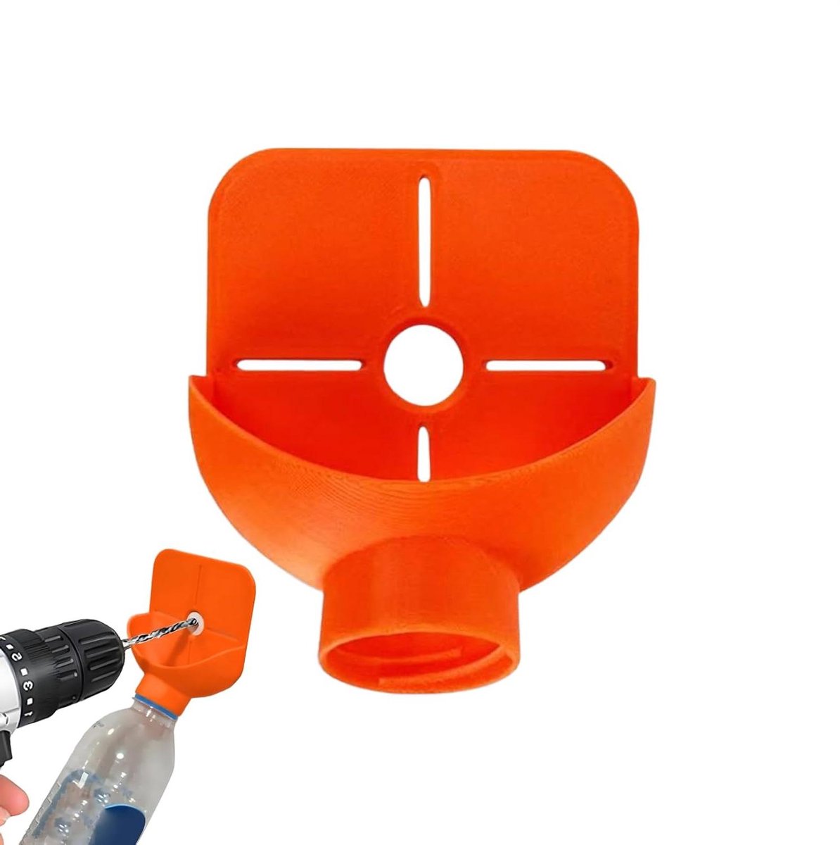 Stofverzamelaar Boor - Boorstofopvang - Werkplek Schoonhouden - Efficiënte Zuiging - 10.3 x 8.5 cm - Zwart