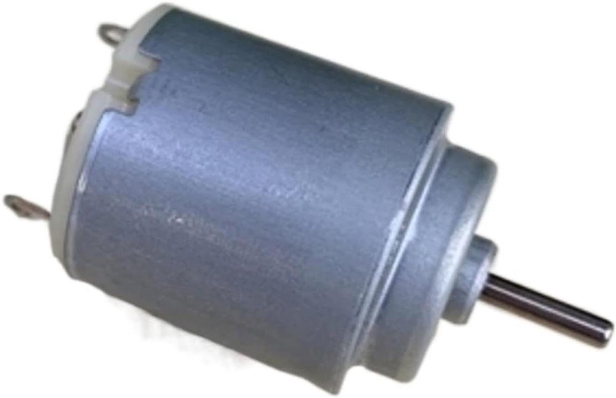 Kleine DC Motor - Mini Motor - Hobby Projecten - Metaal Behuizing - 4.5 Volt - Zilver