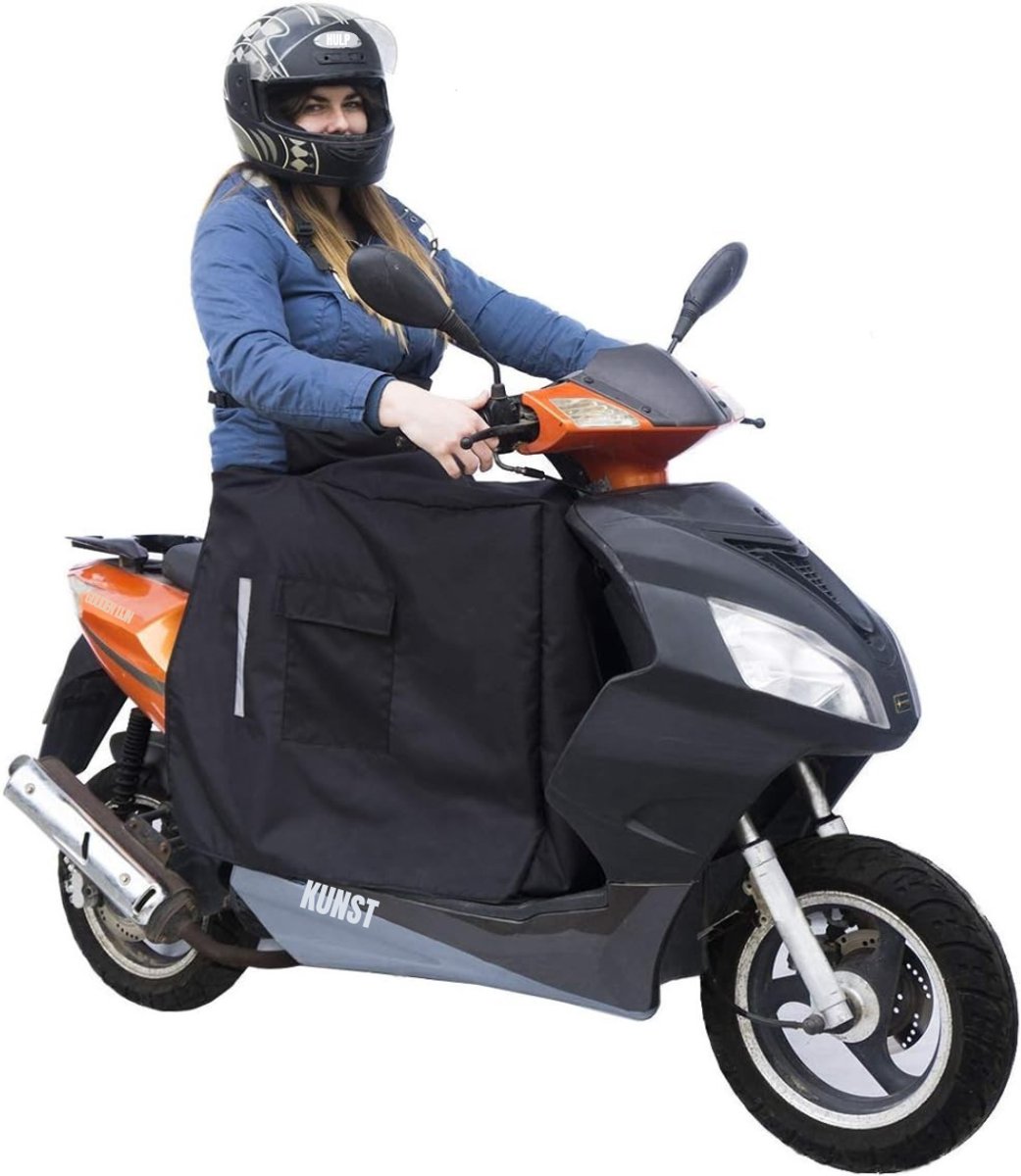 QIN® Scooter Deken - Beenkleed - Waterdicht - Winddicht - Zwart - 30cm x 18cm x 7cm