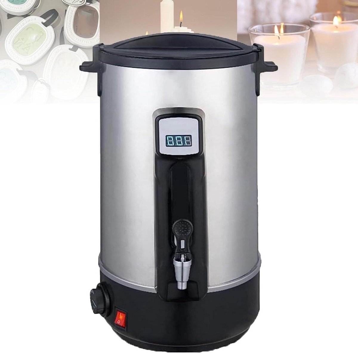 Elektrische Wax Melter - Was Smelter Pot - Kaarsen Maken - Verwarmde Uitloop - 10.8L - RVS