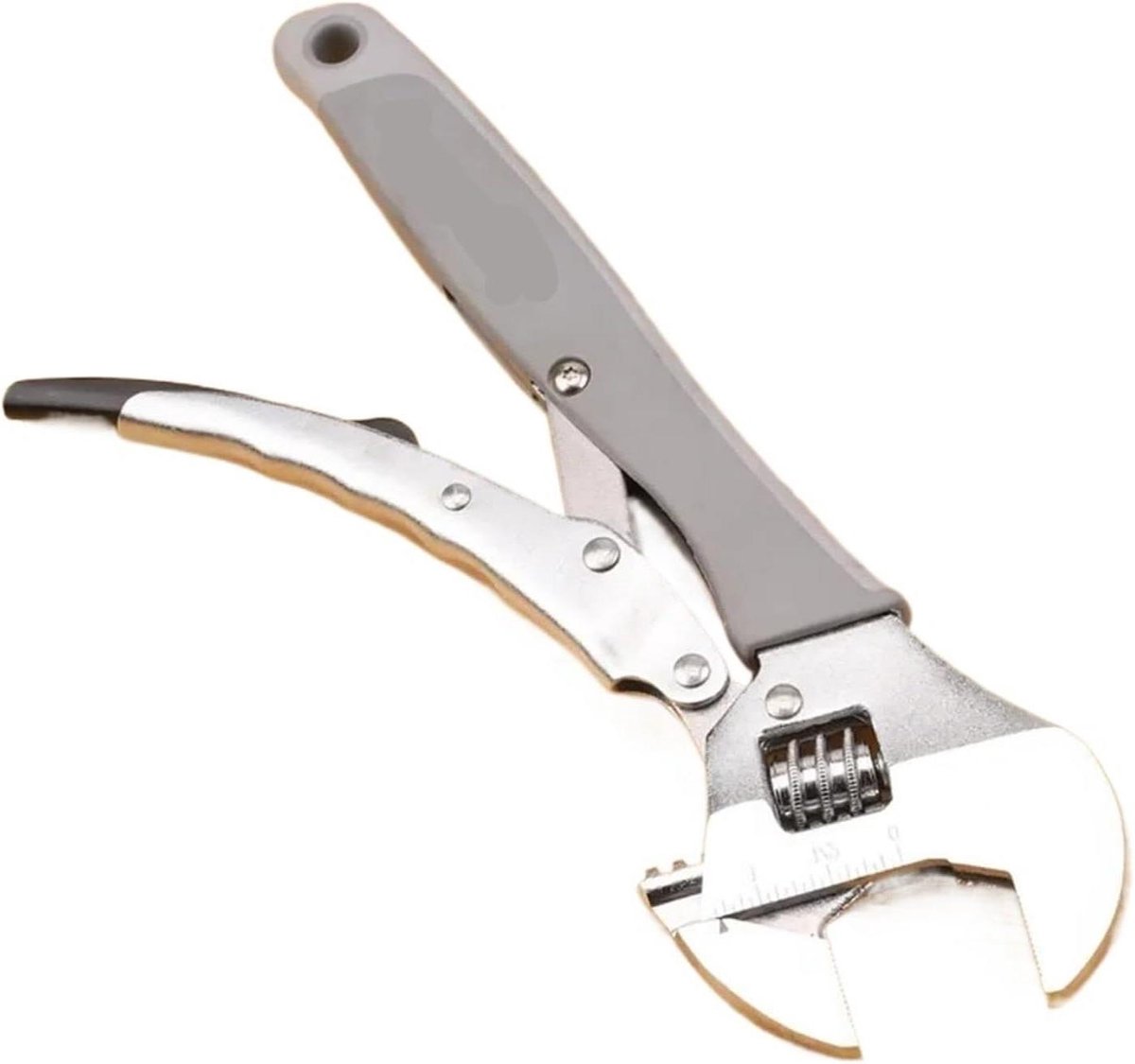 Verstelbare Sleutel - Momentsleutel Ratelsleutel - Reparatie Werkzaamheden - Gratis Bekbreedte Aanpassing - 8/10 Inch - Zwart