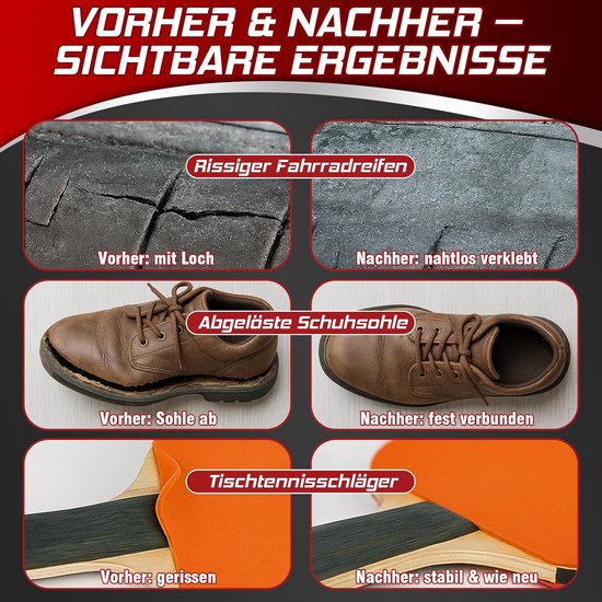 Extra Sterke Watervaste Rubberlijm voor Reparatie van Banden, Schoenen en Diverse Rubberproducten — afbeelding 4