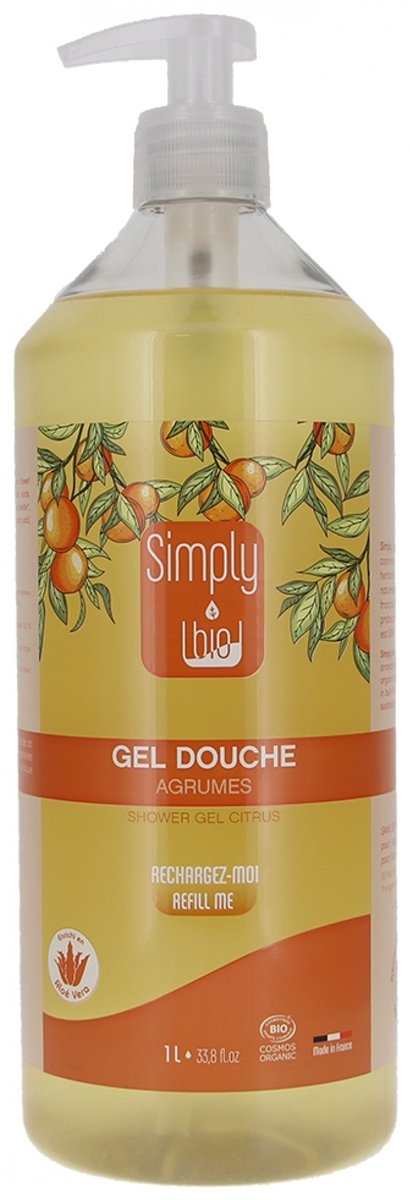 Simply Bio Organic Citrus Douchegel 1 L