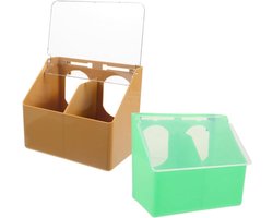 2 Stuks duiven hangdoos voerbak voor parkieten valkparkiet vogelvoeders voor kooi Vogelvoerbak Vogelkooi accessoires waterdispenser voerbak voor vogelkooien voerbak voor vogels