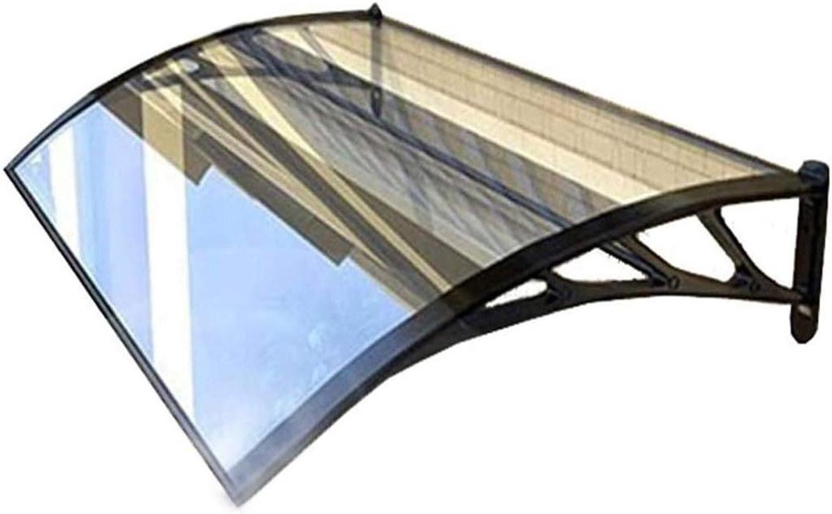 Deurluifel Luifel - Regenopvang Veranda - Bescherming Buiten - Polycarbonaat Plaat - 60x120cm - Transparant