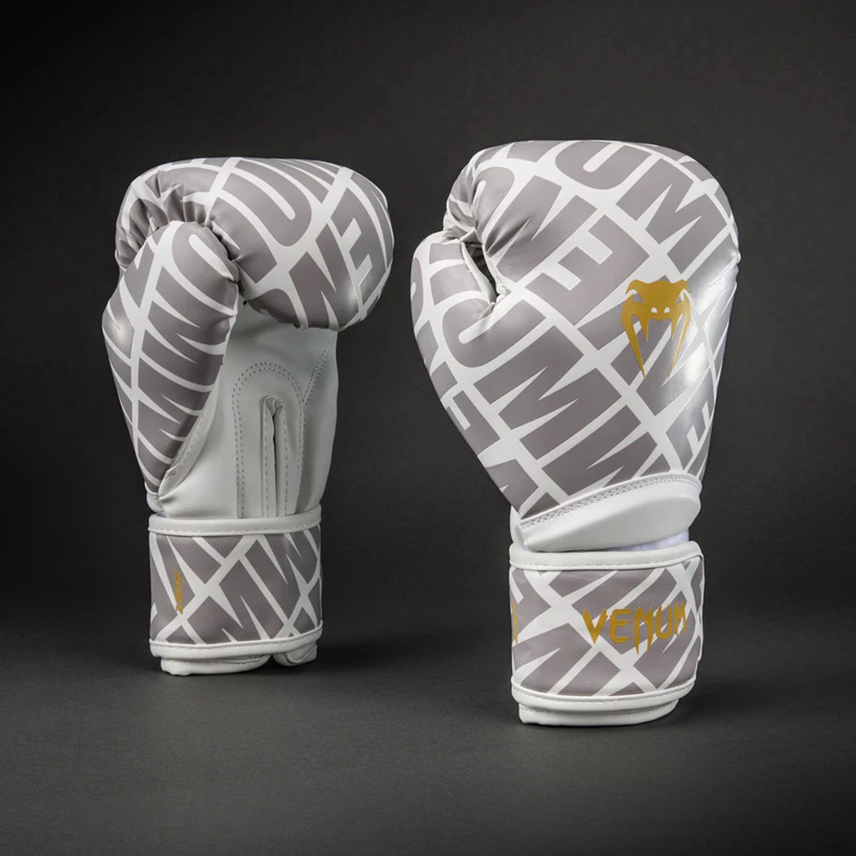 Venum Contender 1.5 XT 3D Bokshandschoenen – wit/goud - 16oz