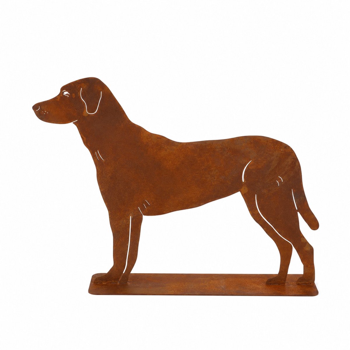 Roest hond staand,geschikt voor binnen en buiten