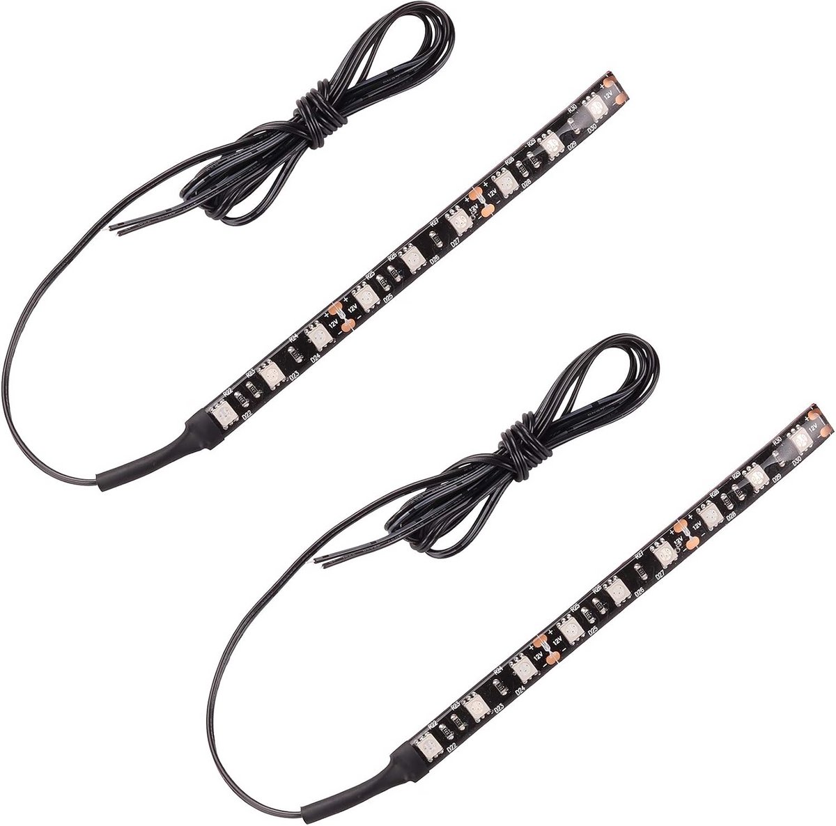 Universele 2 Stuks Motorfiets LED Strip Verlichting - Richtingaanwijzer Knipperlicht Amber 12V