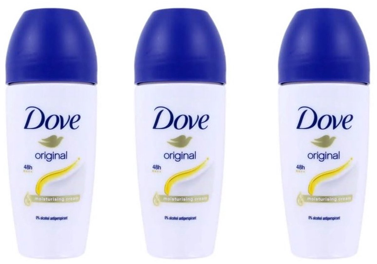 Dove - Deodorant - Roller - Original - 3x 50ml