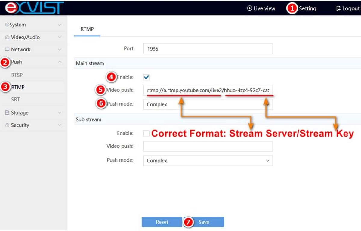 EXVIST H.265 1080P PoE HDMI Video Encoder W/SD Card Slot Max 128G DDNS HTTP RTMP RTSP SRT TS UDP HK Private Protool for IPTV Live Streaming to YouTube Facebook Vimeo etc. thumbnail 6
