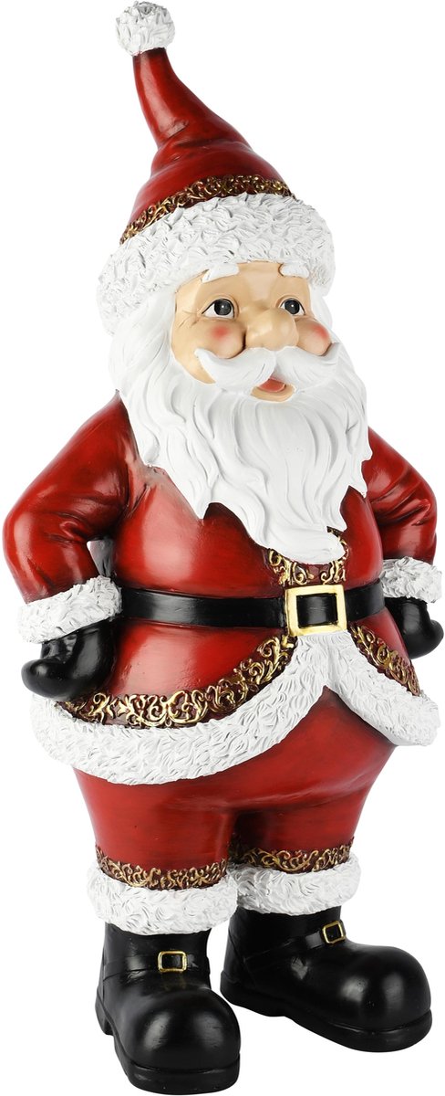 Dekoratief | Santa staand, rood/wit, resina, 24x19x52cm | A265291