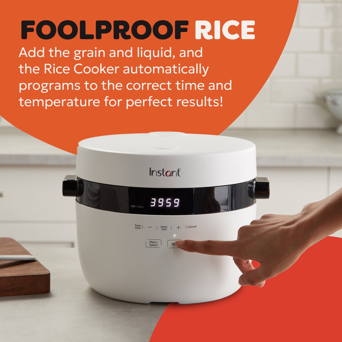 Instant Pot Rijstkoker & Stomer 2,8L - 4-in-1 Multicooker - Slowcooker - Sauteren - CarbReduce Technologie – foto 5