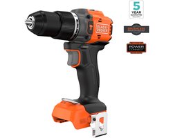 BLACK+DECKER 18V Brushless Schroefklopboormachine (zonder accu en lader) - BLD783N-XJ