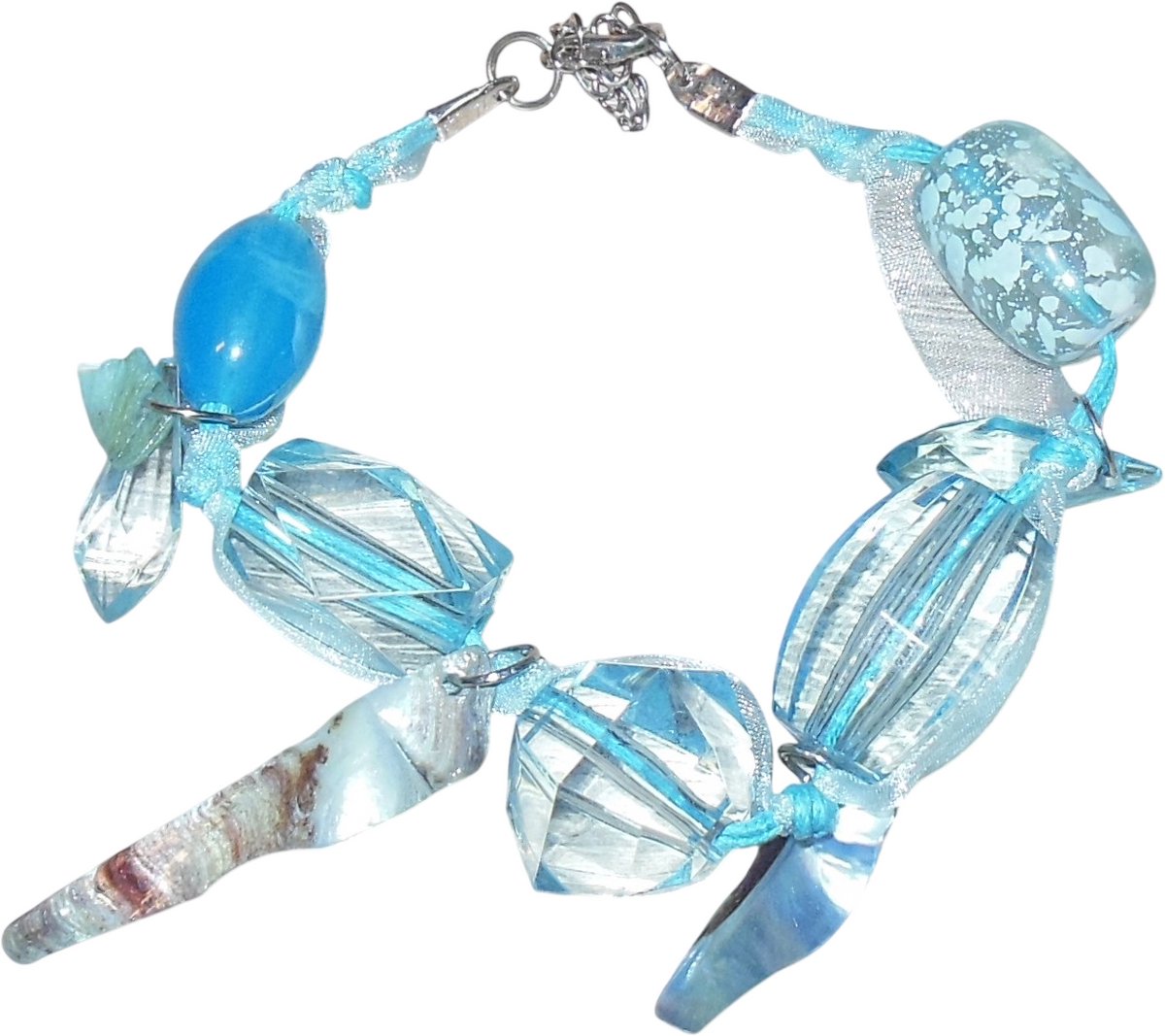 Armband transparant blauw