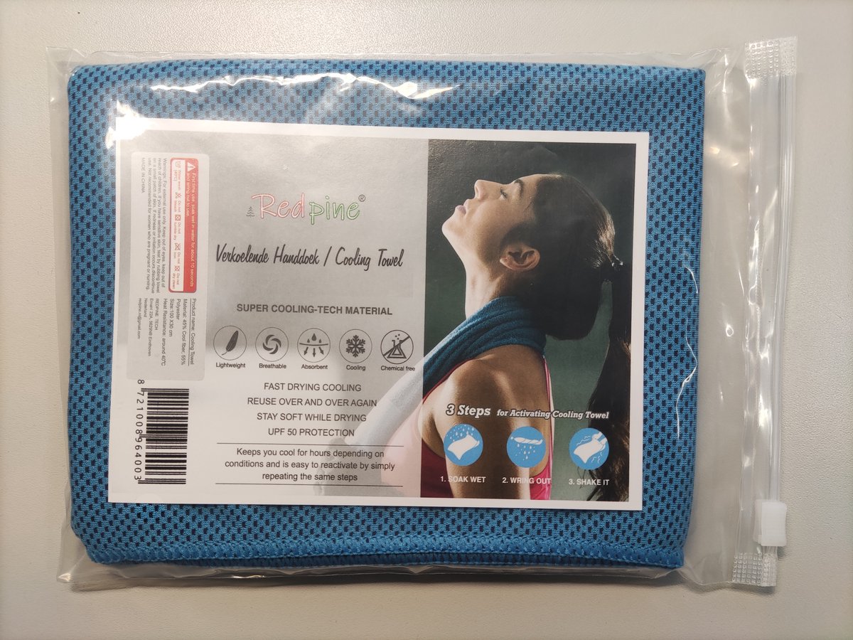 Redpine® Verkoelende Handdoek - 30x100cm - Sporthanddoek - Fitnesshanddoek - Reishanddoek - Cooling Towel