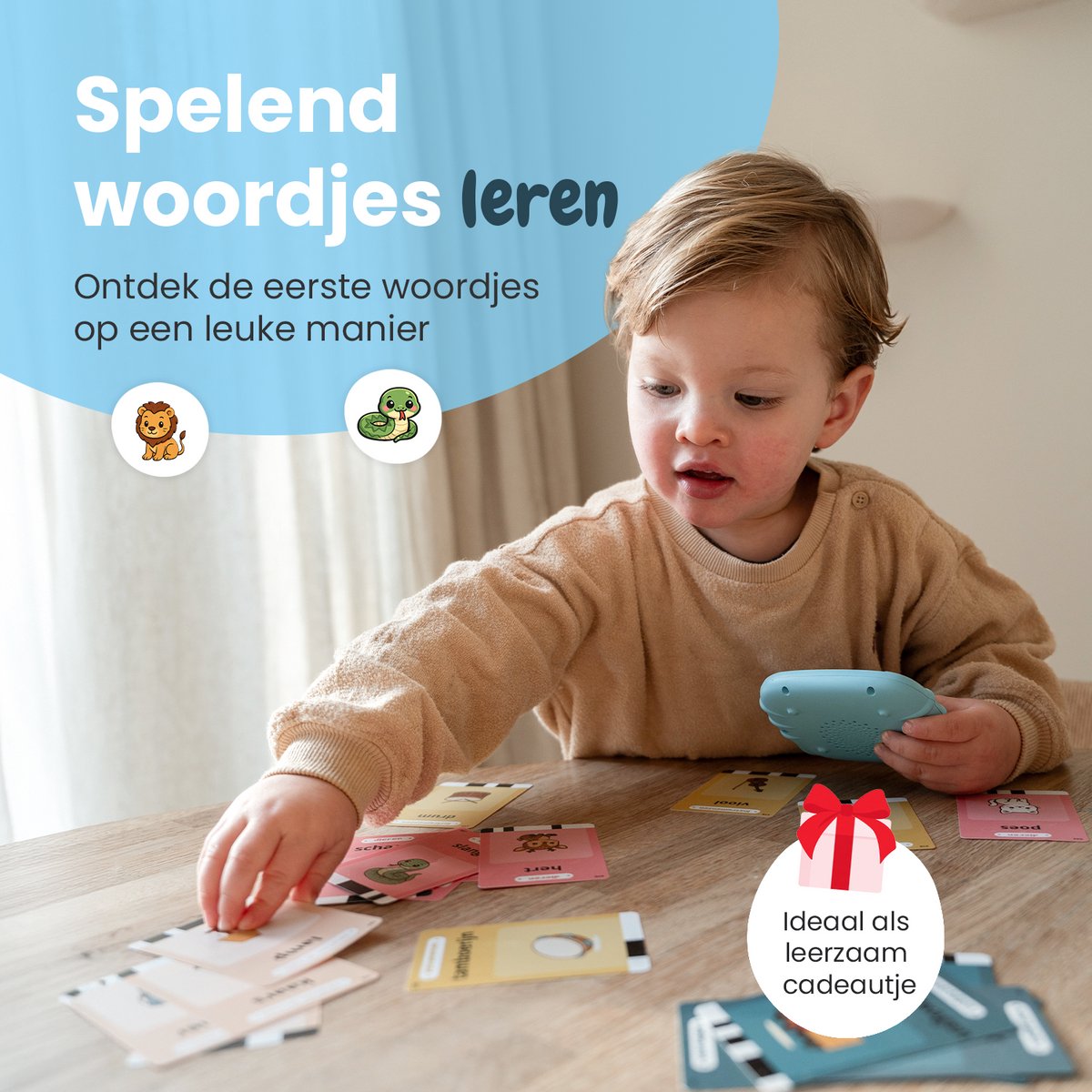 Beebie Babbels - De Taalbuddies Bundel Deal - 1x Blauwe Variant & 1x Roze variant - Educatief Speelgoed - Leer Nederlands - Montessori Speelgoed - Taalontwikkeling - Cognitieve Vaardigheden - Pratende Flitskaarten — afbeelding 16