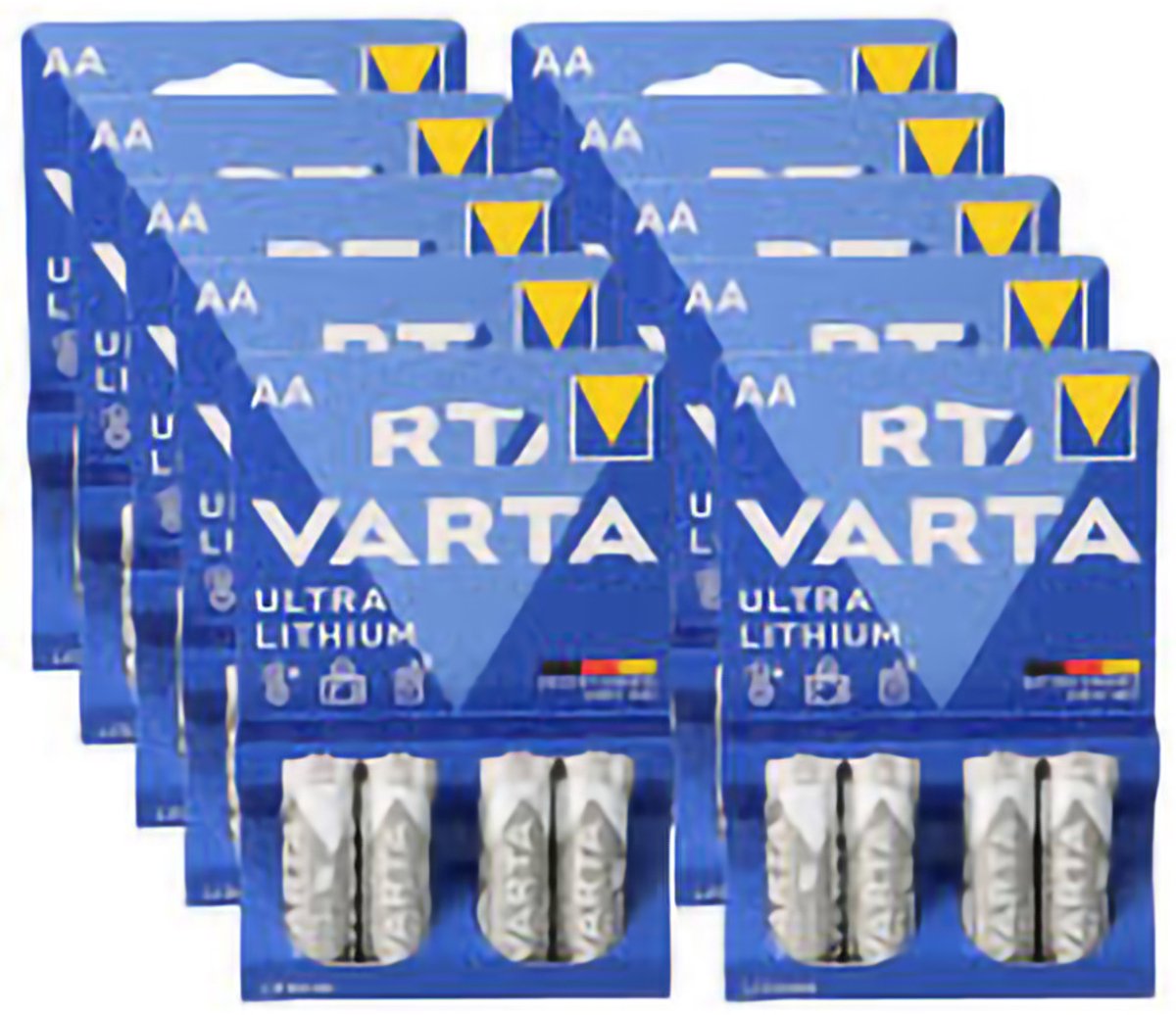 Varta Ultra Lithium AA Batterijen - 40 Stuks (10 Blisters a 4st)