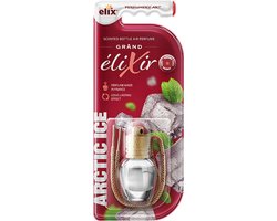 Elix - Elixir Auto Luchtverfrisser - Houten Geurhanger - Interieur Parfum Auto - Luxe Air Freshener Flesje - Geurhanger Auto & Huis - 8ml - Arctic Ice