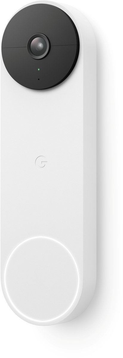 Google Nest Videodeurbel - Deurbeldrukker - Batterij - Wit